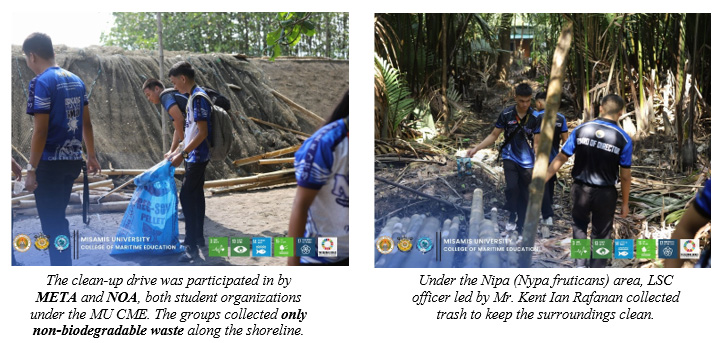 Misamis University Maritime Education CORRAL Program activities: Advancing the UN Sustainable Development Goals